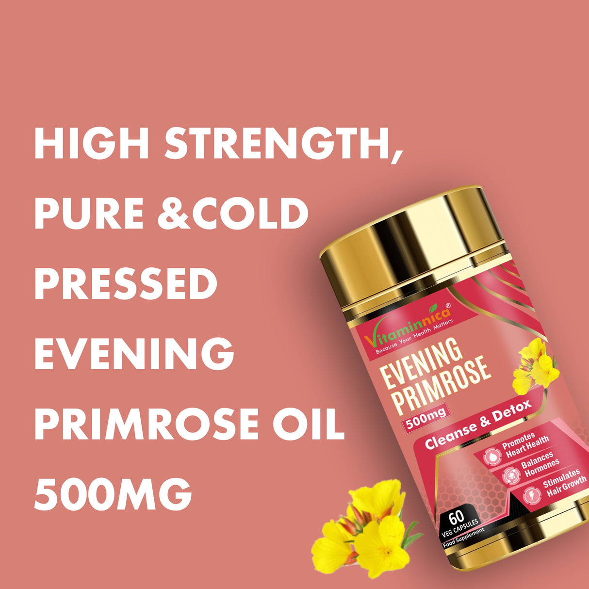 Vitaminnica Evening Primrose Oil 500mg - 60 Capsules