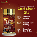 Vitaminnica Cod Liver Oil - 60 Softgels - vitaminnicahealthcare